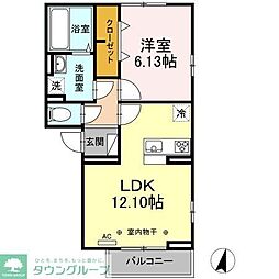 サンモール 1LDKの間取図画像