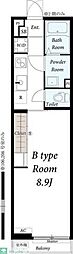 リブリ・三村新町 1Kの間取図画像