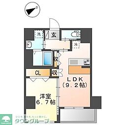 フリーダムファン 1LDKの間取図画像