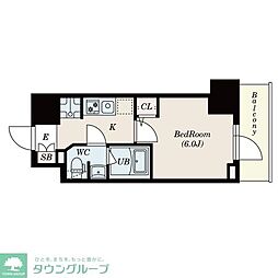 S-RESIDENCE松戸Licht 1Kの間取図画像