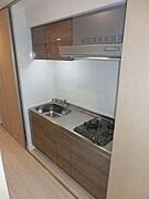 2口ガスコンロのシステムキッチンです