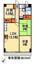 ユナイテッドマンション 3LDKの間取図画像