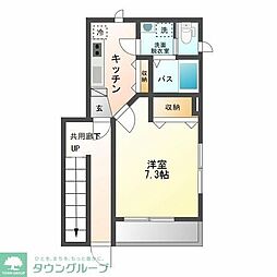 AK9 1Kの間取図画像