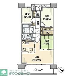 パークホームズ南柏ステーションアヴェニュー 3LDKの間取図画像