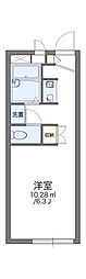 レオパレスTAKUMIニューシルバーレジデンス 1Kの間取図画像