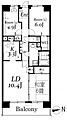 白井ロジュマン8階7.1万円