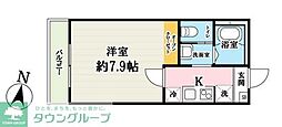 吉川市大字保アパート 1Kの間取図画像