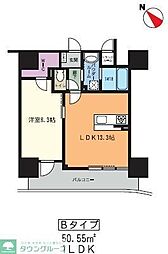 果樹園ST 1LDKの間取図画像