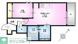 REGALEST HINATA 1LDKの間取図画像