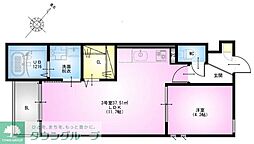 REGALEST HINATA 1LDKの間取図画像