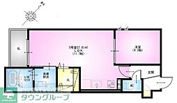 REGALEST HINATA 1LDKの間取図画像