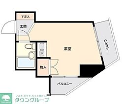 アルテハイム小岩 ワンルームの間取図画像