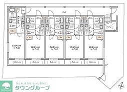 JR川越線 川越駅 徒歩20分の賃貸アパート 1階1Kの間取り