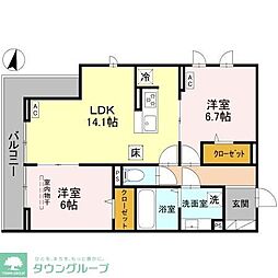 間取図画像 2LDK