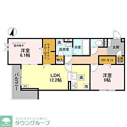 間取図画像 2LDK