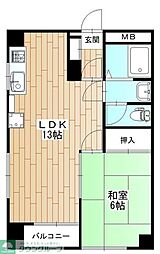 小川昭和ビル 1LDKの間取図画像
