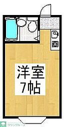 ペアパレスふじみ野 ワンルームの間取図画像