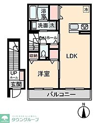 ハイムデポ 1LDKの間取図画像