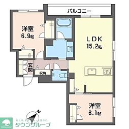 間取図画像 2LDK