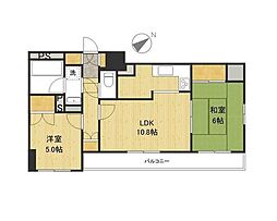 パーク・ユイット立川 2LDKの間取図画像