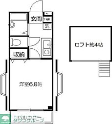 コアフォーレストタウン2 1Kの間取図画像