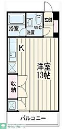 メゾン富士見 ワンルームの間取図画像