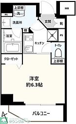ルフレイムーブル立川 1Kの間取図画像