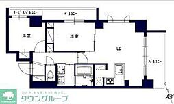 センチュリー八王子ルミエール 2LDKの間取図画像