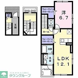 アーデント 1LDKの間取図画像
