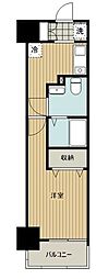 N-stageKumegawa 1Kの間取図画像