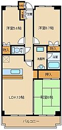 Raffine武蔵野 3LDKの間取図画像