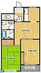 マルメゾン 2DKの間取図画像