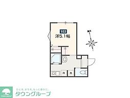 サークル　ヴィラ日進 1階1Kの間取り