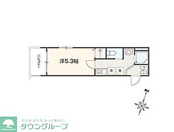 さいたま市南区四谷2丁目アパート 1Kの間取図画像