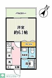 さいたま市桜区西堀8丁目アパート 1Kの間取図画像