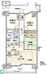 ポレスター浦和常盤 3LDKの間取図画像