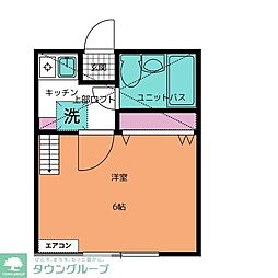 アルシェ大久保 1Kの間取図画像