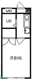 コーネル東大宮 1Kの間取図画像