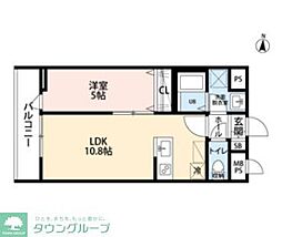 リーブルファイン大宮天沼町 1LDKの間取図画像