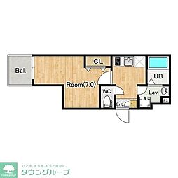 さいたま市桜区田島4丁目アパート 1Kの間取図画像