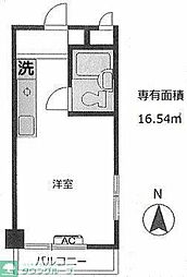 サンロイヤルレジデンス2 ワンルームの間取図画像