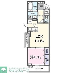 ルミナス コート 1LDKの間取図画像
