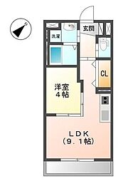 サン・ステージ 1LDKの間取図画像