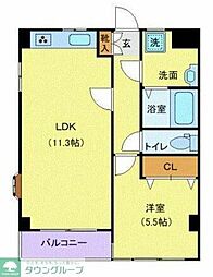 セレスト 1LDKの間取図画像