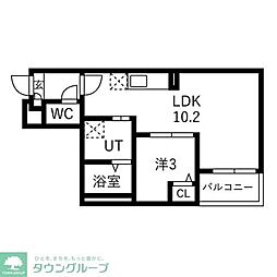 Jack miyaharaI 1LDKの間取図画像
