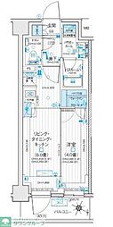 デュオステージ浦和岸町 1LDKの間取図画像