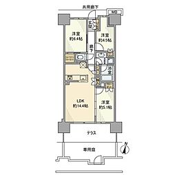 SHINTOCITY 3LDKの間取図画像