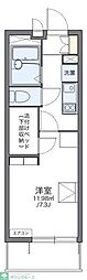 ブランドールH 1Kの間取図画像