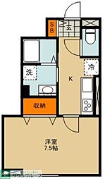 さいたま市大宮区宮町3丁目アパート 1Kの間取図画像