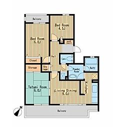 セレーノ大宮A棟 3LDKの間取図画像